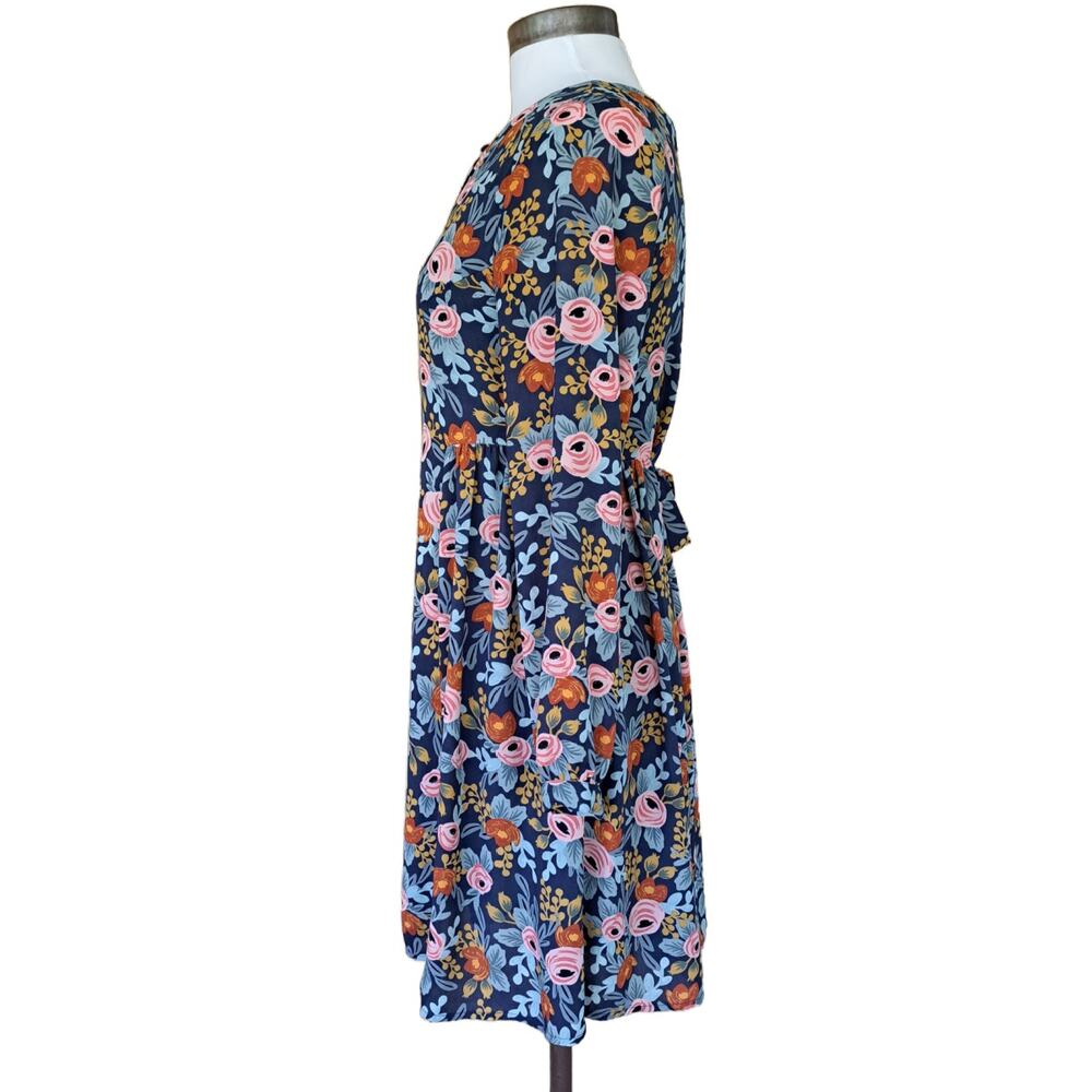 Anthropologie Rifle Paper Co. Efflorescence Floral Swing Dress XS - Picture 5 of 11
